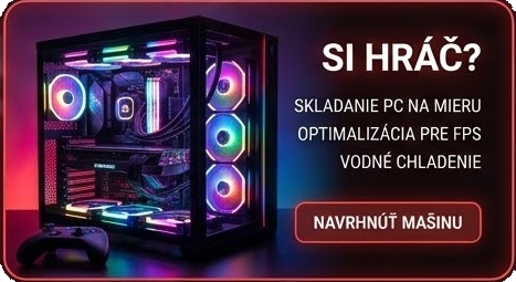 Herný počítač s RGB osvetlením – skladanie PC na mieru pre hráčov v PC Servis Nitra