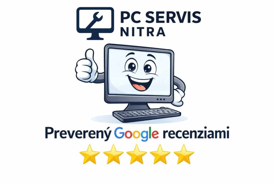 PC Servis Nitra – overený servis počítačov s 5 hviezdičkovými Google recenziami